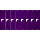 Purple Oil Rubbed Cut Fun Strips (Set of 8) HANDGUN