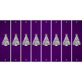 Purple Oil Rubbed Cut Fun Strips (Set of 8) CHRISTMAS TREE