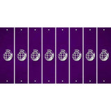 Purple Oil Rubbed Cut Fun Strips (Set of 8) HAND GRENADE