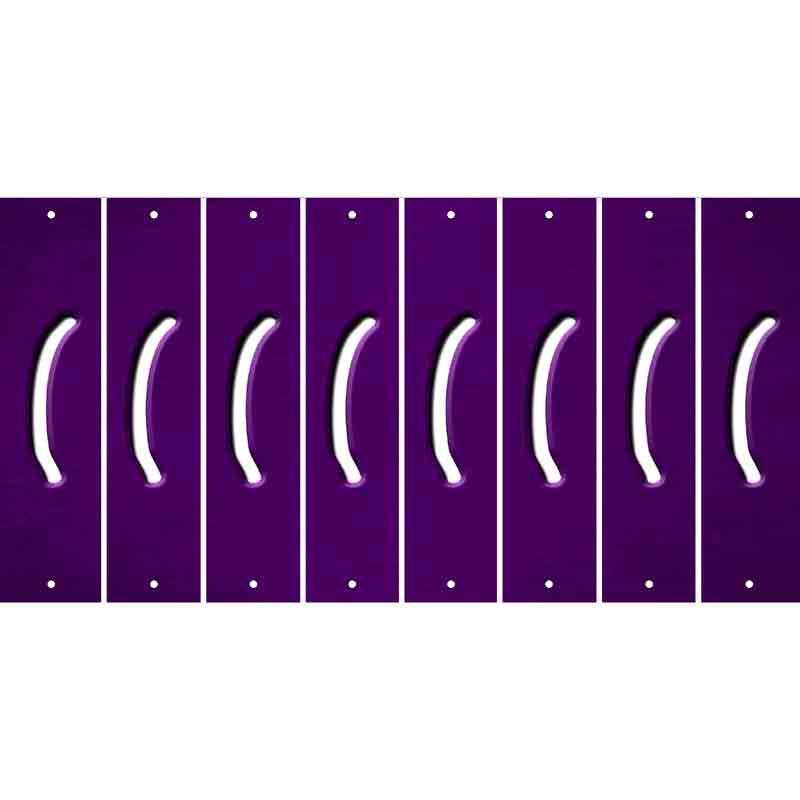 Purple Oil Rubbed Cut Fun Strips (Set of 8) )