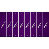 Purple Oil Rubbed Cut Fun Strips (Set of 8) M16 RIFLE