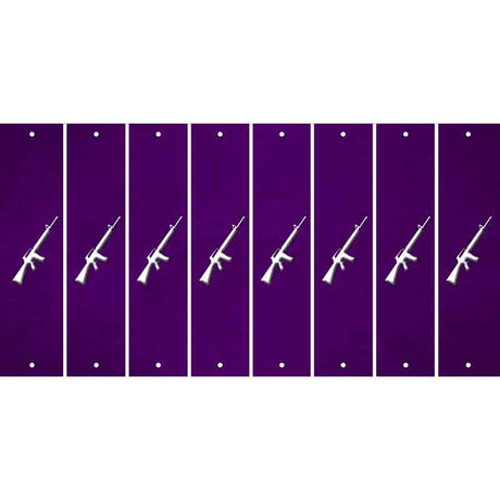 Purple Oil Rubbed Cut Fun Strips (Set of 8) M16 RIFLE