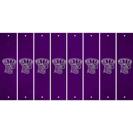 Purple Oil Rubbed Cut Fun Strips (Set of 8) BAT