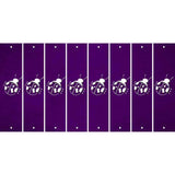 Purple Oil Rubbed Cut Fun Strips (Set of 8) LADYBUG