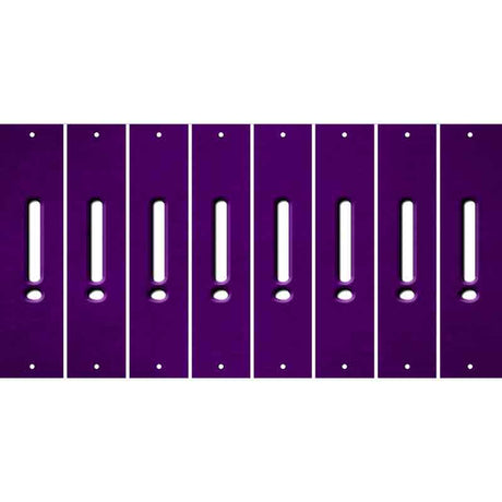 Purple Oil Rubbed Cut Fun Strips (Set of 8) &
