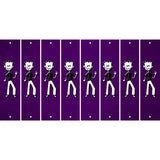 Purple Oil Rubbed Cut Fun Strips (Set of 8) DAD