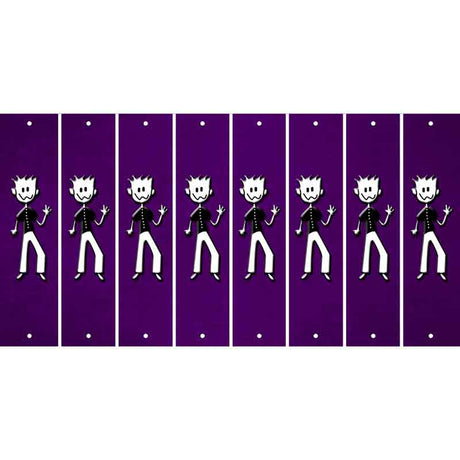 Purple Oil Rubbed Cut Fun Strips (Set of 8) DAD