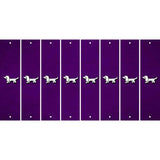 Purple Oil Rubbed Cut Fun Strips (Set of 8) DOG
