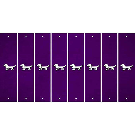 Purple Oil Rubbed Cut Fun Strips (Set of 8) DOG