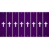 Purple Oil Rubbed Cut Fun Strips (Set of 8) CROSS