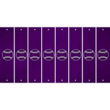 Purple Oil Rubbed Cut Fun Strips (Set of 8) BASEBALL WITH BAT