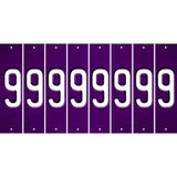 Purple Oil Rubbed Cut Fun Strips (Set of 8) BLANK