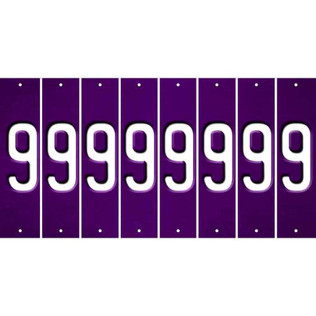 Purple Oil Rubbed Cut Fun Strips (Set of 8) BLANK