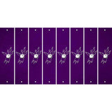 Purple Oil Rubbed Cut Fun Strips (Set of 8) BOWLING