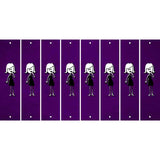 Purple Oil Rubbed Cut Fun Strips (Set of 8) MOM