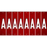 Red Oil Rubbed Cut Fun Strips (Set of 8) B