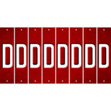 Red Oil Rubbed Cut Fun Strips (Set of 8) E