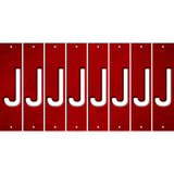 Red Oil Rubbed Cut Fun Strips (Set of 8) K