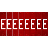 Red Oil Rubbed Cut Fun Strips (Set of 8) F