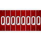 Red Oil Rubbed Cut Fun Strips (Set of 8) R