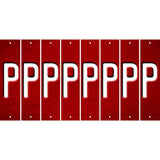 Red Oil Rubbed Cut Fun Strips (Set of 8) Q