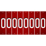 Red Oil Rubbed Cut Fun Strips (Set of 8) P