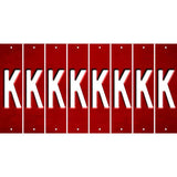 Red Oil Rubbed Cut Fun Strips (Set of 8) L