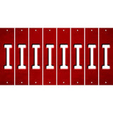 Red Oil Rubbed Cut Fun Strips (Set of 8) J