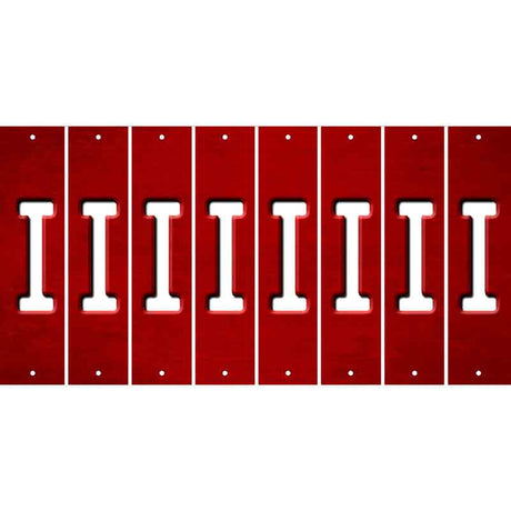 Red Oil Rubbed Cut Fun Strips (Set of 8) J