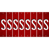 Red Oil Rubbed Cut Fun Strips (Set of 8) T