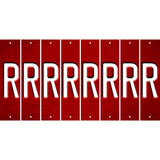 Red Oil Rubbed Cut Fun Strips (Set of 8) S