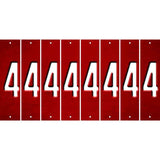 Red Oil Rubbed Cut Fun Strips (Set of 8) 5