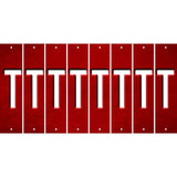 Red Oil Rubbed Cut Fun Strips (Set of 8) U