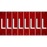 Red Oil Rubbed Cut Fun Strips (Set of 8) M