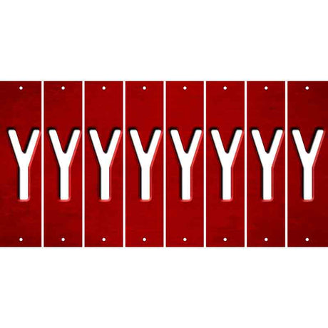 Red Oil Rubbed Cut Fun Strips (Set of 8) Z