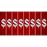 Red Oil Rubbed Cut Fun Strips (Set of 8) #