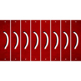 Red Oil Rubbed Cut Fun Strips (Set of 8) 2ND AMENDMENT