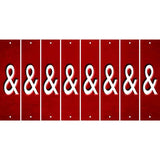 Red Oil Rubbed Cut Fun Strips (Set of 8) HEART