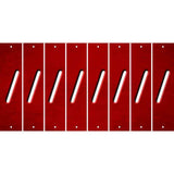 Red Oil Rubbed Cut Fun Strips (Set of 8) (