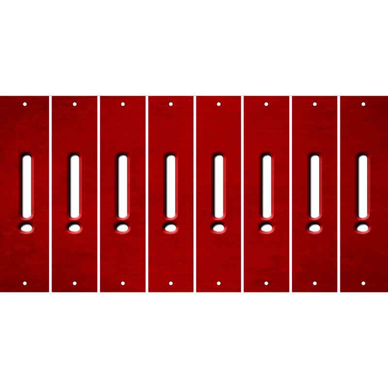 Red Oil Rubbed Cut Fun Strips (Set of 8) &