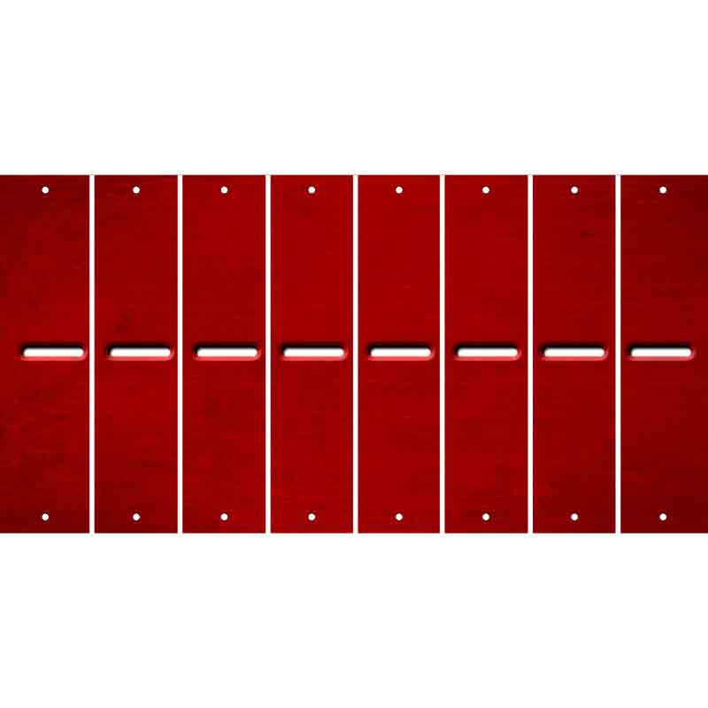 Red Oil Rubbed Cut Fun Strips (Set of 8) /