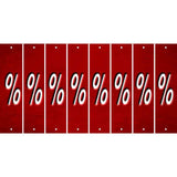 Red Oil Rubbed Cut Fun Strips (Set of 8) -