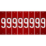 Red Oil Rubbed Cut Fun Strips (Set of 8) BLANK