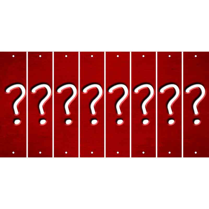 Red Oil Rubbed Cut Fun Strips (Set of 8) %