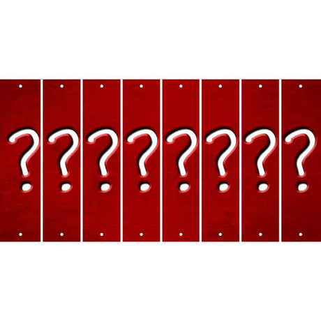 Red Oil Rubbed Cut Fun Strips (Set of 8) %