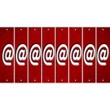 Red Oil Rubbed Cut Fun Strips (Set of 8) !