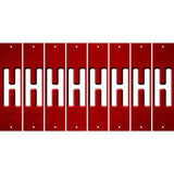 Red Oil Rubbed Cut Fun Strips (Set of 8) I