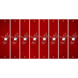 Red Oil Rubbed Cut Fun Strips (Set of 8) BOWLING
