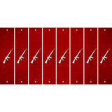 Red Oil Rubbed Cut Fun Strips (Set of 8) M16 RIFLE