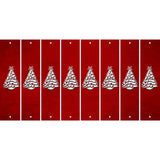 Red Oil Rubbed Cut Fun Strips (Set of 8) CHRISTMAS TREE
